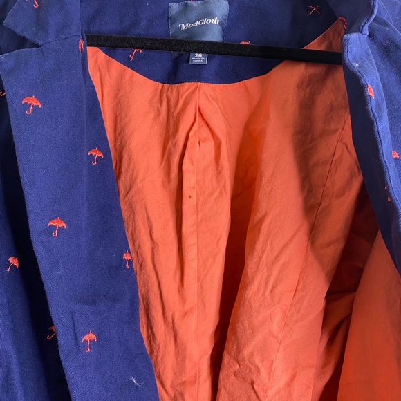 ModCloth Blue Umbrella Blazer - Picture 9 of 11